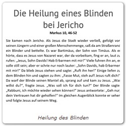 Heilung des Blinden