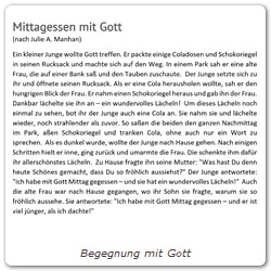 Begegnung mit Gott