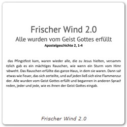 Frischer Wind 2.0